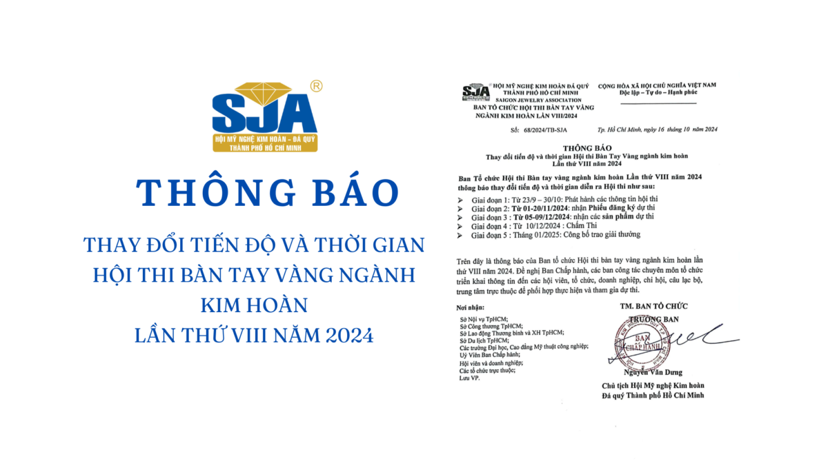 THÔNG BÁO THAY ĐỔI TIẾN ĐỘ VÀ THỜI GIAN HỘI THI BÀN TAY VÀNG LẦN VIII NĂM 2024 